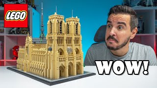 AMAZING  LEGO 21061 Architecture NotreDame de Paris [upl. by Haberman877]