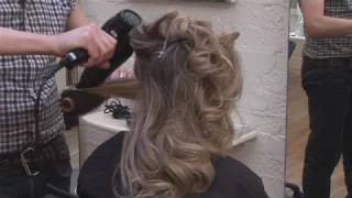 How To Straighten Curly Hair With A Blow Dryer [upl. by Nyer]