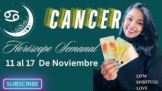 Cancer ♋️ MENSAJE DEL ARCÁNGEL Y HORÓSCOPO DE LA SEMANA del 11 Noviembre al 17 [upl. by Roselba166]