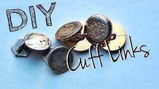 How to Make Cuff Links ♥ DIY Gifts [upl. by Ritchie]