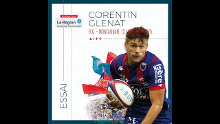 Lessai de Corentin Glenat contre Montauban saison 20202021 [upl. by Brittnee791]