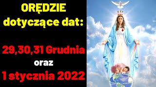 🙏 Orędzie Maryi WAŻNE DATY 293031 Grudnia oraz 1 stycznia 2022  Luz de Maria de Bonilla 🙏 [upl. by Nuawed]