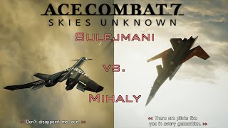 Ace Combat 7 Skies Unknown  Sulejmani vs Mihaly  GAF1 Varcolac [upl. by Denise54]