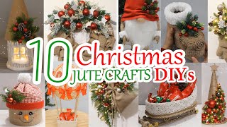 10 Cheap amp Beautiful DIY Jute Christmas Decorations Ideas at Home 2024 [upl. by Migeon218]