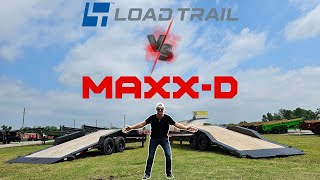 Tilt Trailer Showdown MAXXD VS Load Trail Tilt Trailers [upl. by Nahtanoj]