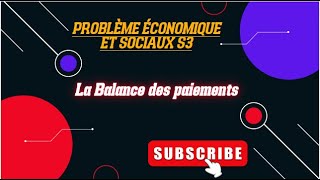 PES S3 partie 9la Balance de paiement [upl. by Hankins]