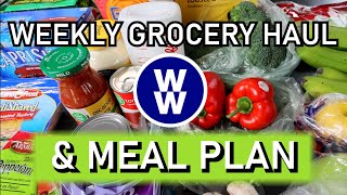 🌟Weekly🌟 Grocery Haul🛒 ➕✨ WW WEEKLY MEAL PLAN🍴 FAMILY FRIENDLY ✨ Weight Watchers Points Included [upl. by Hsepid]