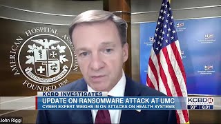 Cyber expert calls UMC ransomware attack national security issue 6 pm [upl. by Airednaxela612]