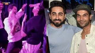 GREAT Ayushmann khuranna amp Raj Kumar Raos MINDBLOWING Funny Dance  Bollywood Live [upl. by Ardnaeed]