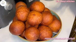 How to Make Ghanaian Bofrot Authentic Street Snack Recipe [upl. by Krahling745]