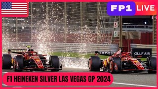 🔴F1 LIVE  2024 LAS VEGAS GP  FP1  Live data  Las Vegas Circuit [upl. by Bria]