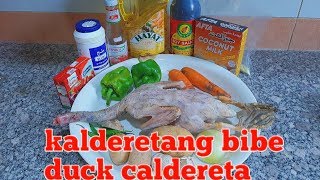 Kalderetang bibe Duck caldereta how to cook duck caldereta [upl. by Asenad]