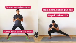 Estocada Lateral 1 Ejercicio   Entrenador Wellness [upl. by Efrem766]