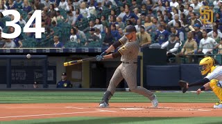 MLB The Show 2023Diego Padres VS Milwaukee BrewersGameplaysRTTSCap34 [upl. by Enerual117]