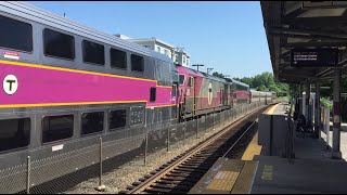 MBTA Commuter Rail Tow Train  Equipment Move through Fairmount July 5 2023 [upl. by Lovato]