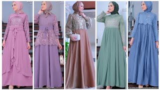 trend gamis brokat cantik 2025 terbaru [upl. by Torrell290]