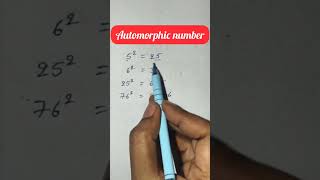 Automorphic number Number system competitive exams [upl. by Hopper]