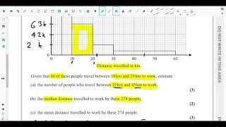 QNO1Histogram Linear Interpolation Method to Find Median amp Finding Mean of Grouped Data [upl. by Pirri697]