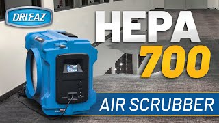 Quiet Powerful DriEaz HEPA 700 Commercial Air Scrubber [upl. by Shawn]