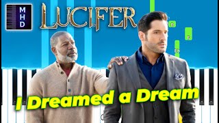 Lucifer  I Dreamed a Dream Tom Ellis amp Dennis Haysbert  Piano Tutorial [upl. by Diamond29]