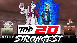 TOP 20 STRONGEST BORUTO CHARACTERS  AnimeScale [upl. by Innattirb]