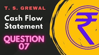 Cash flow statement Q 07 2425  ts grewal DK Goel Class 11th cbse CFS [upl. by Jar511]