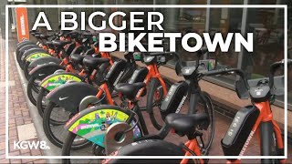 Portland announces expansion of Biketown bike share program [upl. by Anrev]