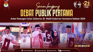 🔴 LIVE Debat Publik Pertama Antar Pasangan Calon Gubernur amp Wakil Gubernur Sumsel Pemilihan 2024 [upl. by Humberto]