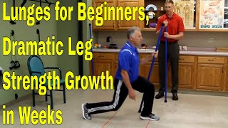 Lunges for Beginners Dramatic Leg Strength Growth in Weeks [upl. by Reffinnej58]