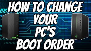 How To Change Your PCs Boot Order  Boot Up PC From SSD or Hard Drive  HP Pavilion Gaming PC Setup [upl. by Adnaloj]