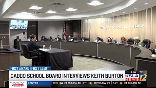 Caddo Parish School Board interviews superintendent finalist Keith Burton [upl. by Yllim]