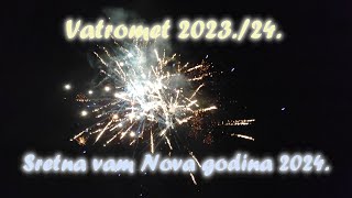 Vatromet 202324 Sretna vam Nova godina 2024  Firework 202324 Happy New Year 2024 [upl. by Vyky]