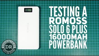 Romoss Solo 6 Plus 16000mAh powerbank on the testbench [upl. by Ydde735]