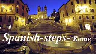 ItalyRome Walking tourSpanish Steps Part 1884 [upl. by Lorrie]