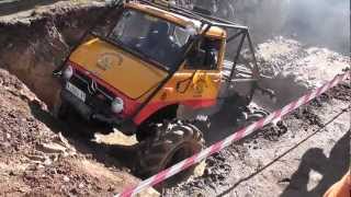 Trial 4x4 San Pablo · Accidente · Unimog pelea y vuelca · Brave Mog back flip accident Must watch [upl. by Ryter399]