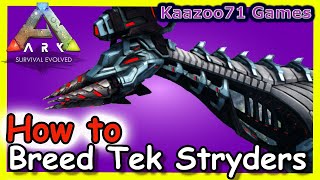 How to Breed Tek Stryders in Ark on PC 💥 [upl. by Cinelli]