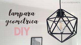 LAMPARA GEOMETRICA CON PITILLOS  LAMPARA NORDICA DIY [upl. by Dragone898]