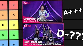 Tier ranking every Girls Planet 999 performance episode 12 [upl. by Siderf628]