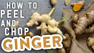 How to Peel and Chop Ginger  MyRecipes [upl. by Boothman]