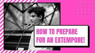 How to prepare for an extemporeonthespot speechtable topics speech [upl. by Namolos]