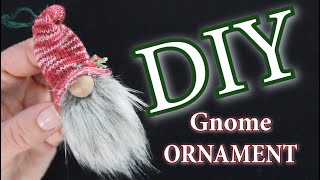 DIY Gnome Ornament  How To Make a Mini Gnome  Tiny Gnomes [upl. by Ayikat]