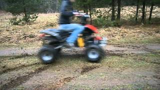 Shineray 200 on full attack atv 200 [upl. by Ialda15]