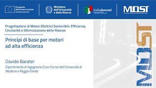 Principi di base per motori ad alta efficienza Davide Barater [upl. by Ecilegna506]