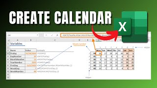 How To Create Calendar In Excel 2024 [upl. by Burroughs]