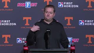 Josh Heupel kicks off Georgia week  Tennessee Football [upl. by Maje]