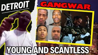 Detroit Gang War  Young N Scantless YNS  The Story Of GLO GANG Affiliate YNS Cheeks [upl. by Tnafni295]