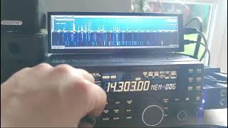 Yaesu FT450DPanadapter from TSPelectronica IF 67899Mhz8quotLCD BIGGEST WF IN HF TRX [upl. by Aura]