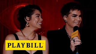 Meet Broadways Newest Emcee and Sally Bowles Adam Lambert and Auliʻi Cravalho [upl. by Pacian]