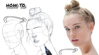 Achieving Perfect Faces Proportions in Drawing [upl. by Chafee]