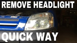 Remove headlight without having to remove bumper Citroen Berlingo  Peugeot Partner [upl. by Rrats]